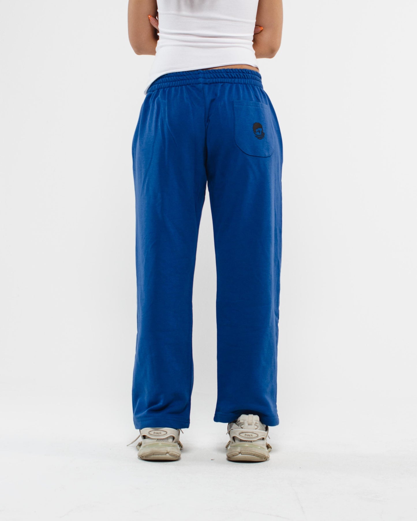 wide leg sweatpants blue V2
