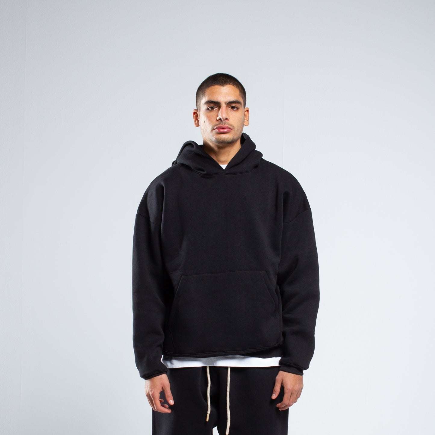 box hoodie black V1