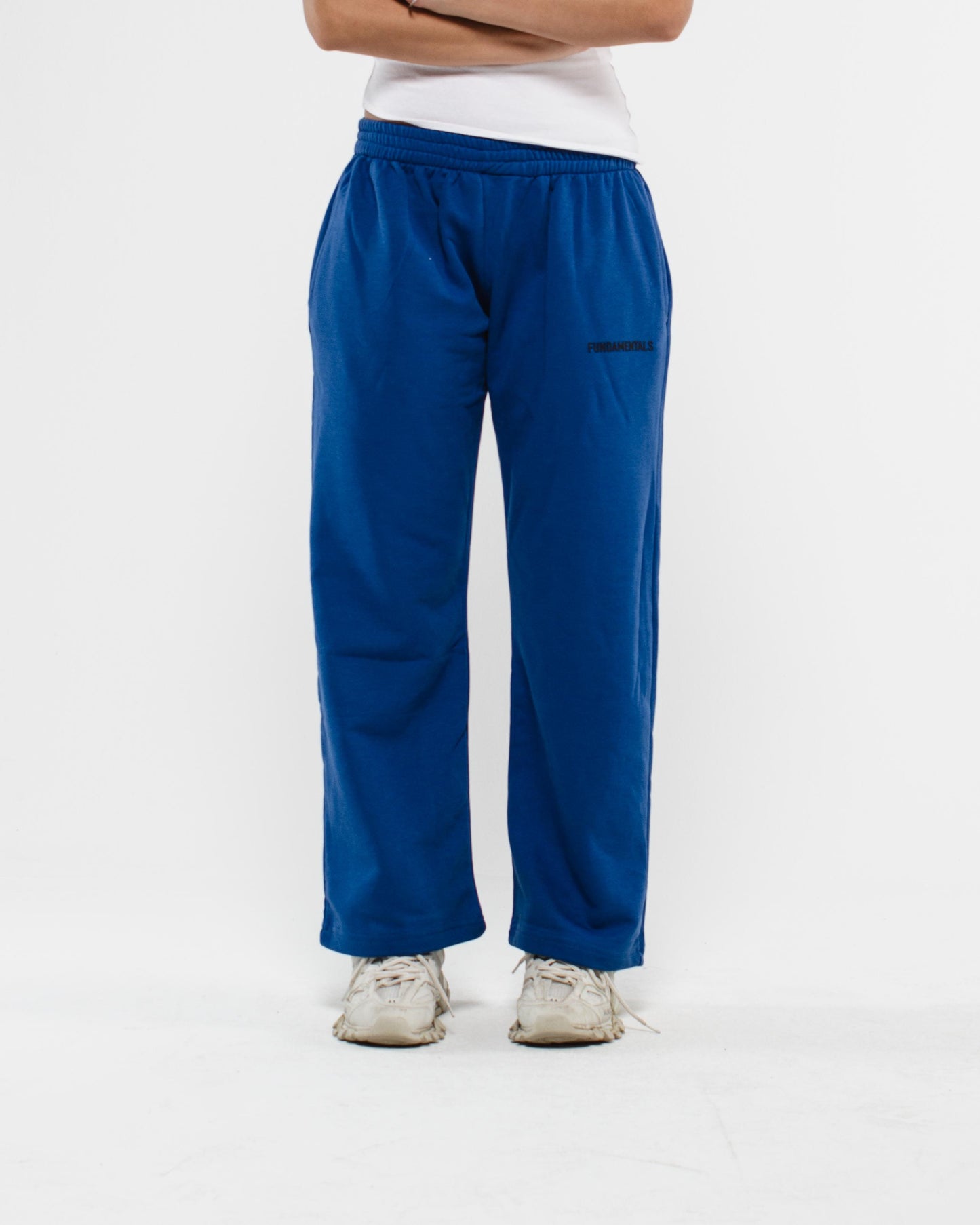 wide leg sweatpants blue V2
