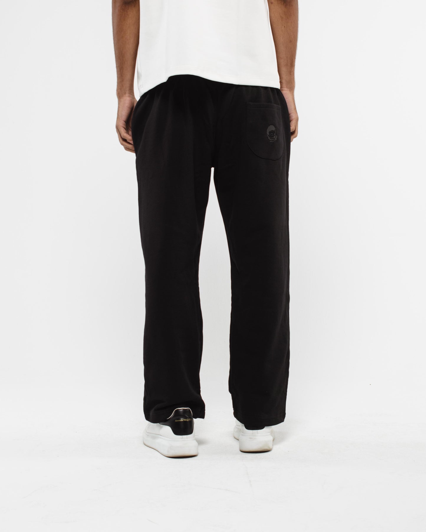 wide leg sweatpants black V2