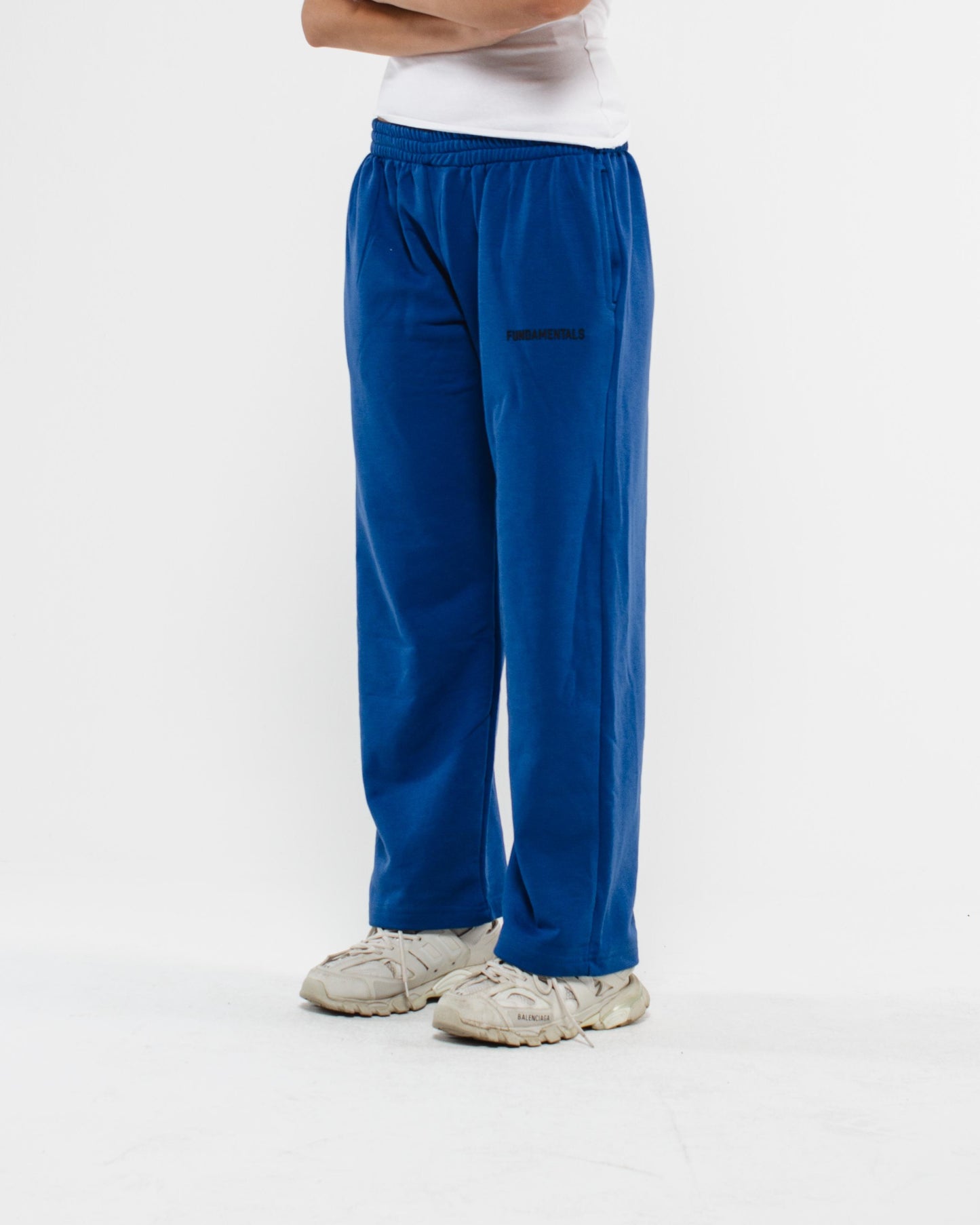 wide leg sweatpants blue V2
