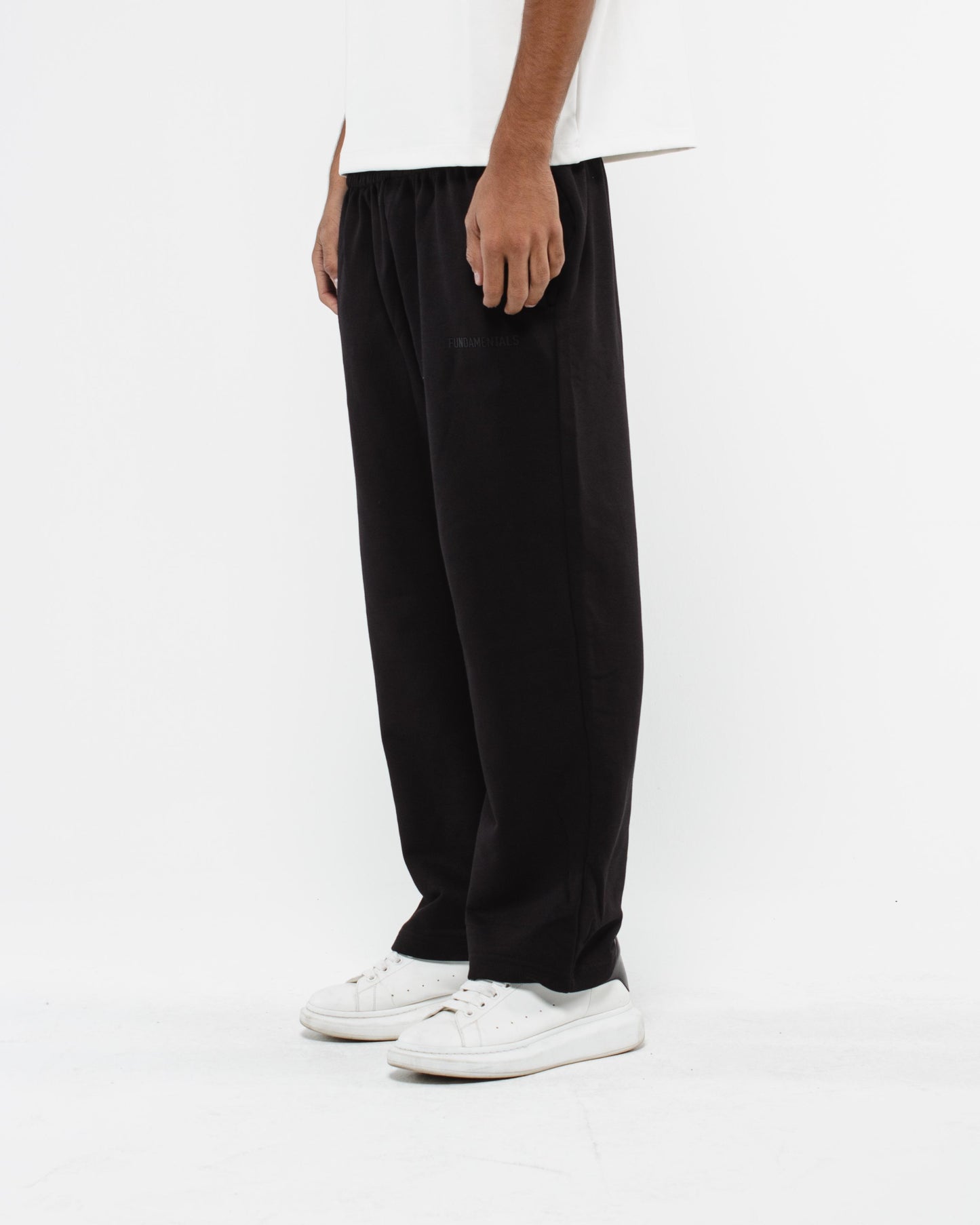 wide leg sweatpants black V2