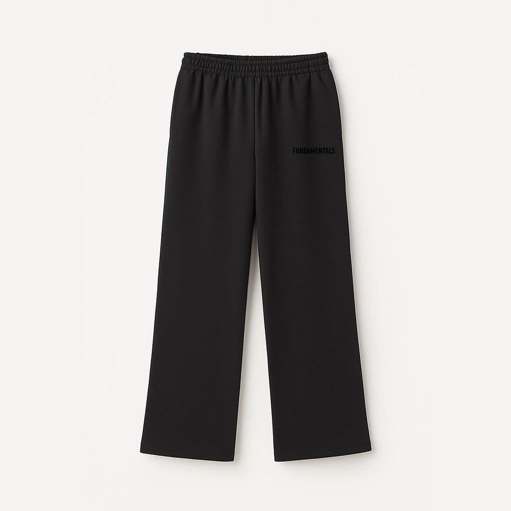 wide leg sweatpants black V2