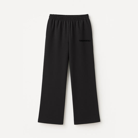 wide leg sweatpants black V2